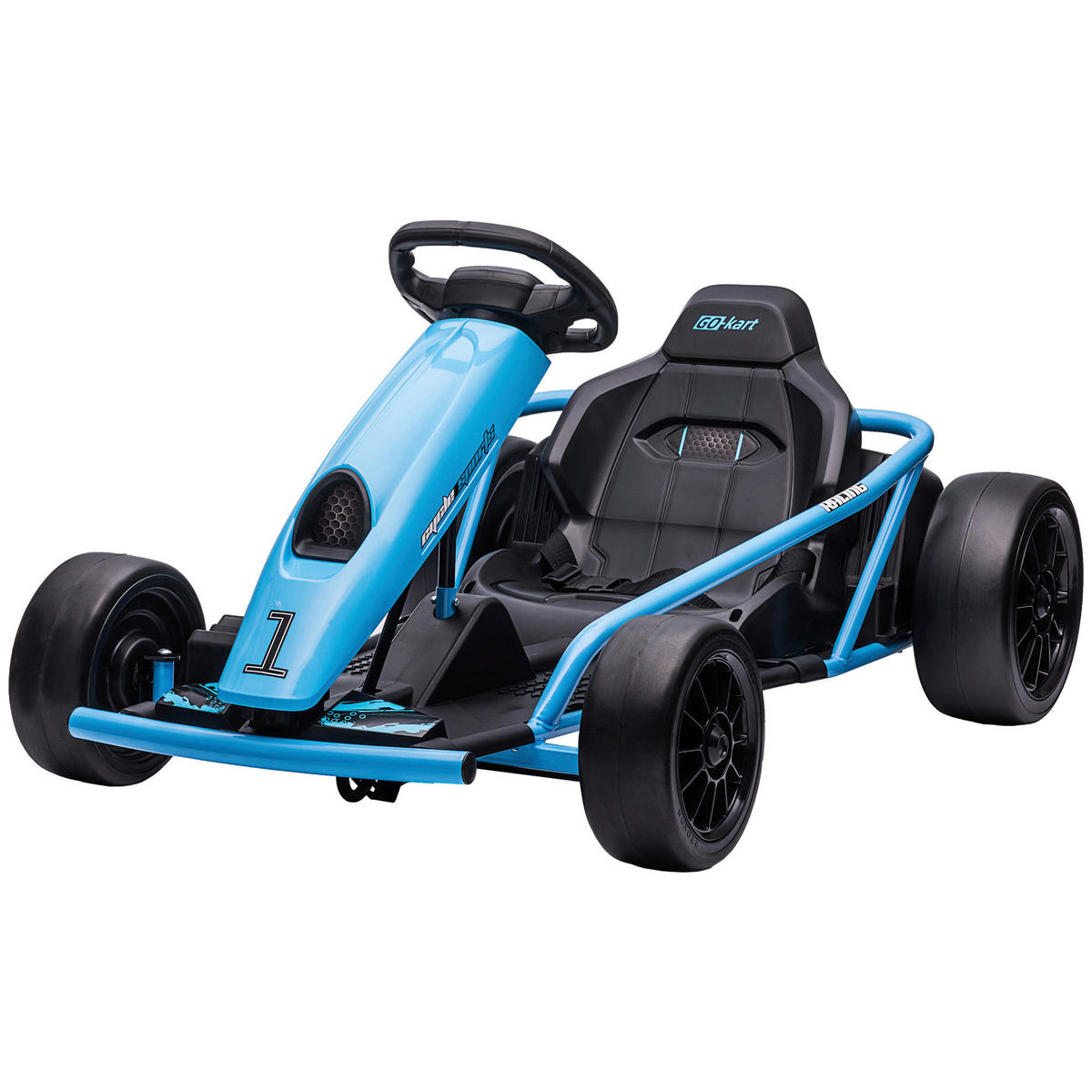 HOMCOM Kinder Elektro Gokart blau B/H/L: ca. 77x54x115 cm Kinder Elektro Gokart - blau (115,00/77,00/54,00cm) - HOMCOM