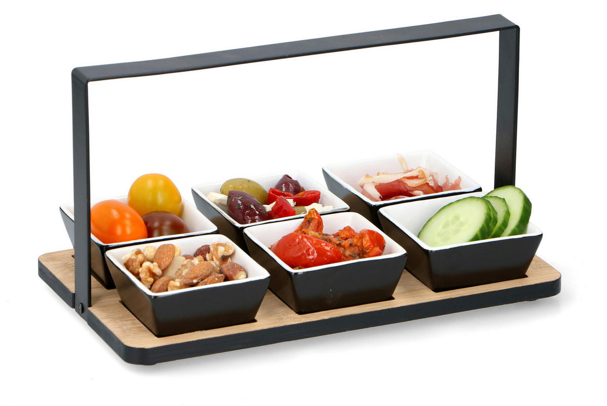 Appetizer-Set 7tlg. schwarz Bambus Appetizerset_7tlg. - schwarz