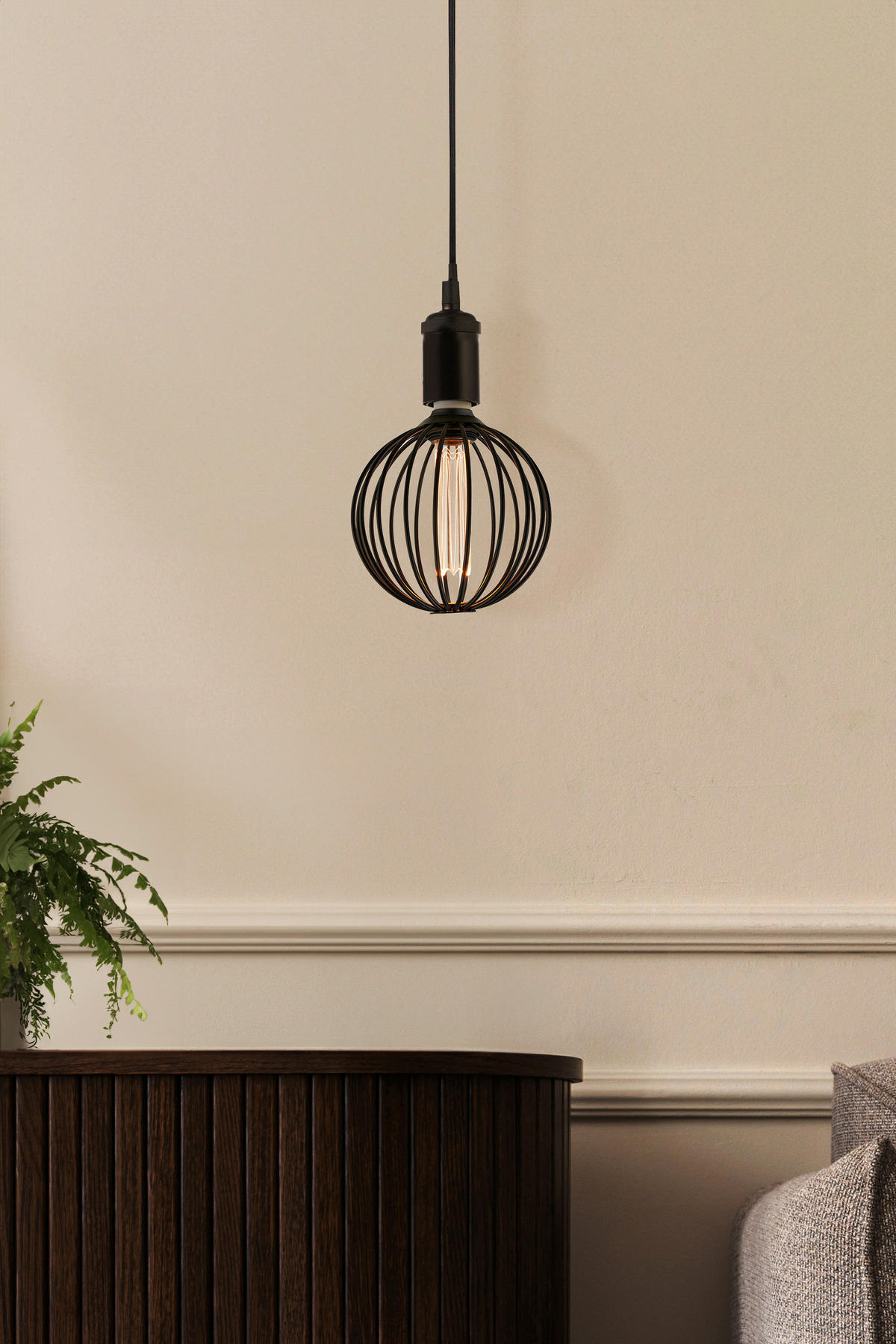 Searchlight Leuchtmittel E27 Globe - schwarz (12,50/12,50/16,00cm) - Searchlight