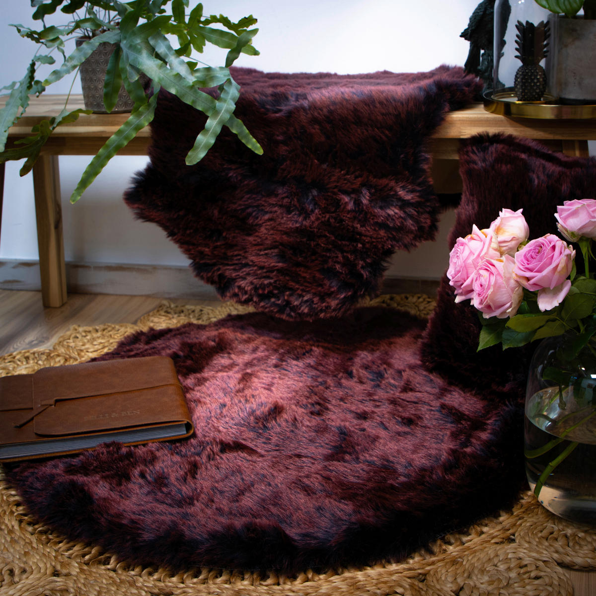 Obsession Teppich My Sonnet rot D: ca. 80 cm My Sonnet - rot (80,00cm) - Obsession