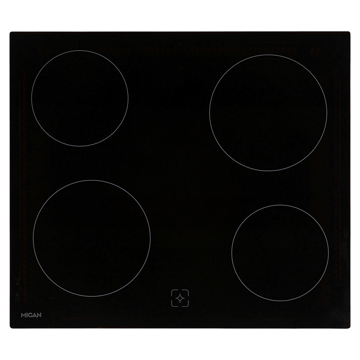 Mican Einbauherdset HSU73S schwarz Edelstahl B/H/T: ca. 59,5x59,5x57,5 cm HSU73S - schwarz (59,50/59,50/57,50cm) - Mican