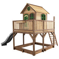 AXI Spielhaus Liam braun B/H/L: ca. 377x291x255 cm Liam - braun/grün (255,00/377,00/291,00cm) - AXI