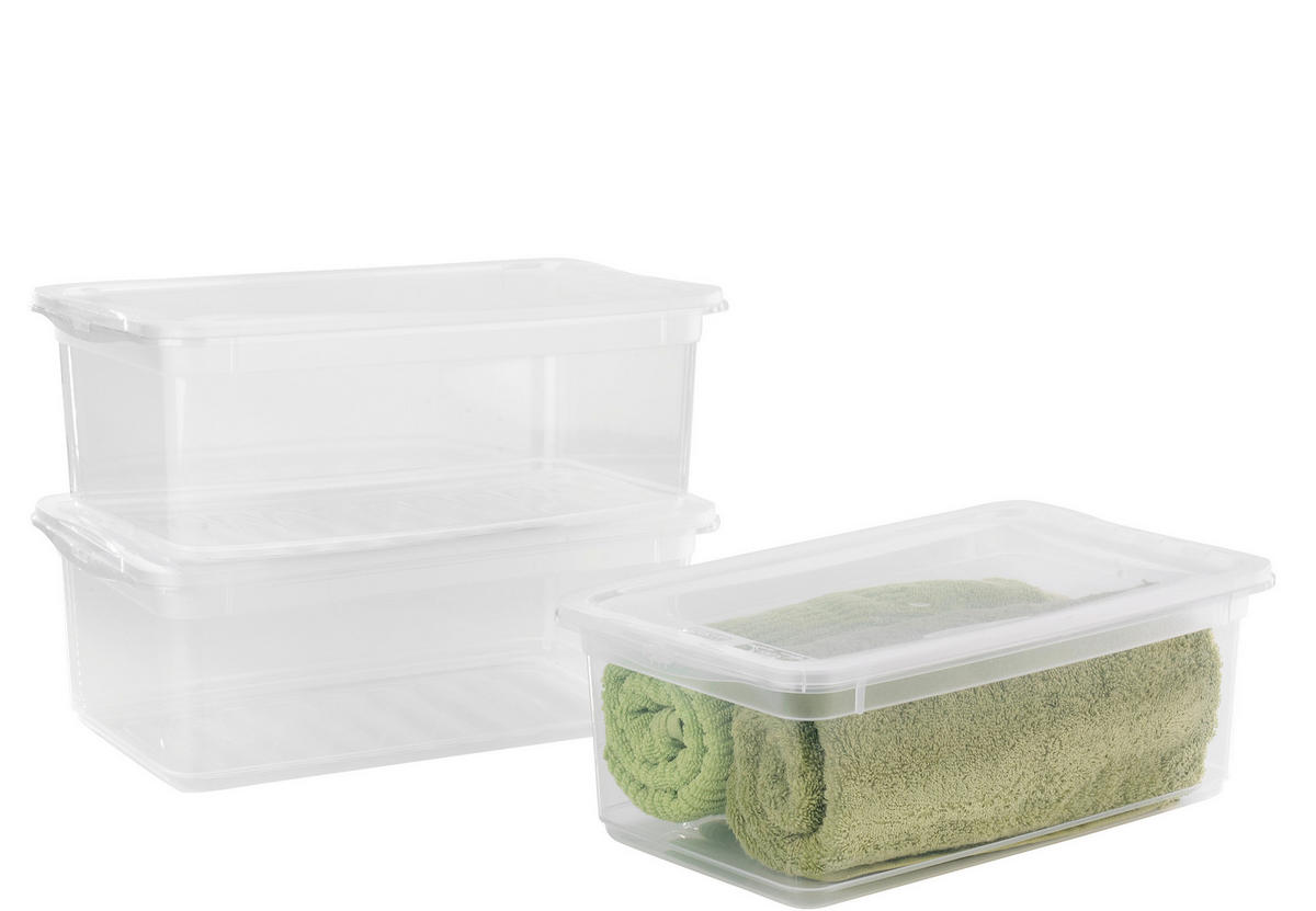 keeeper Box-Basixxset transparent B/H/L: ca. 26,5x14x39 cm Box-Basixxset_bea_3tlg. - transparent (39,00/26,50/14,00cm) - keeeper