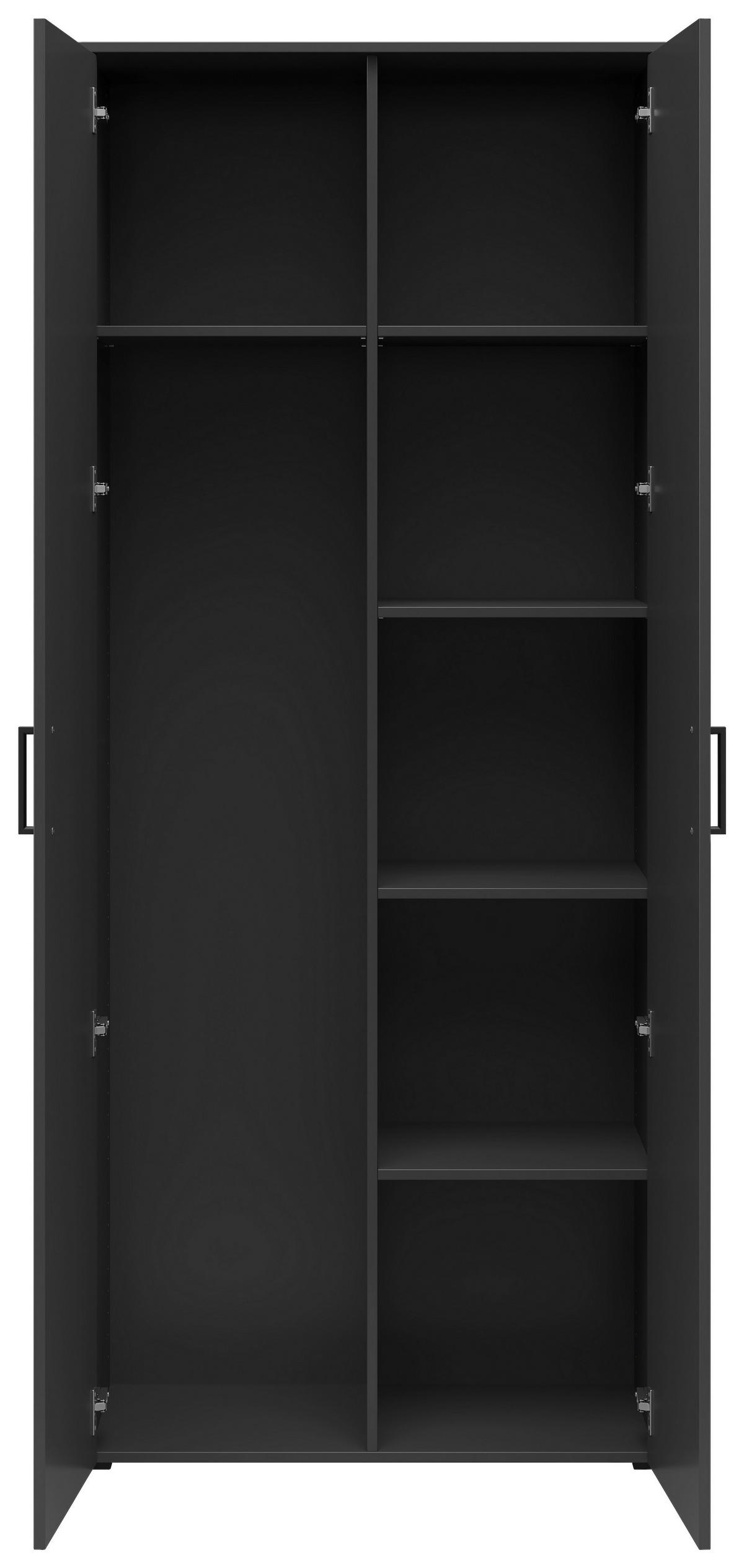 Schrank Multi-Stauraum Typ 38 anthrazit B/H/T: ca. 80x195x40 cm Multi-Stauraum Typ 38 - anthrazit (80,00/195,00/40,00cm)