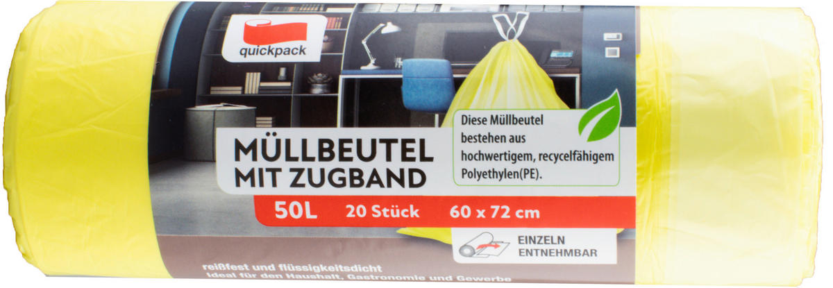 Quickpack Müllbeutel Müllbeutel 50l - Quickpack