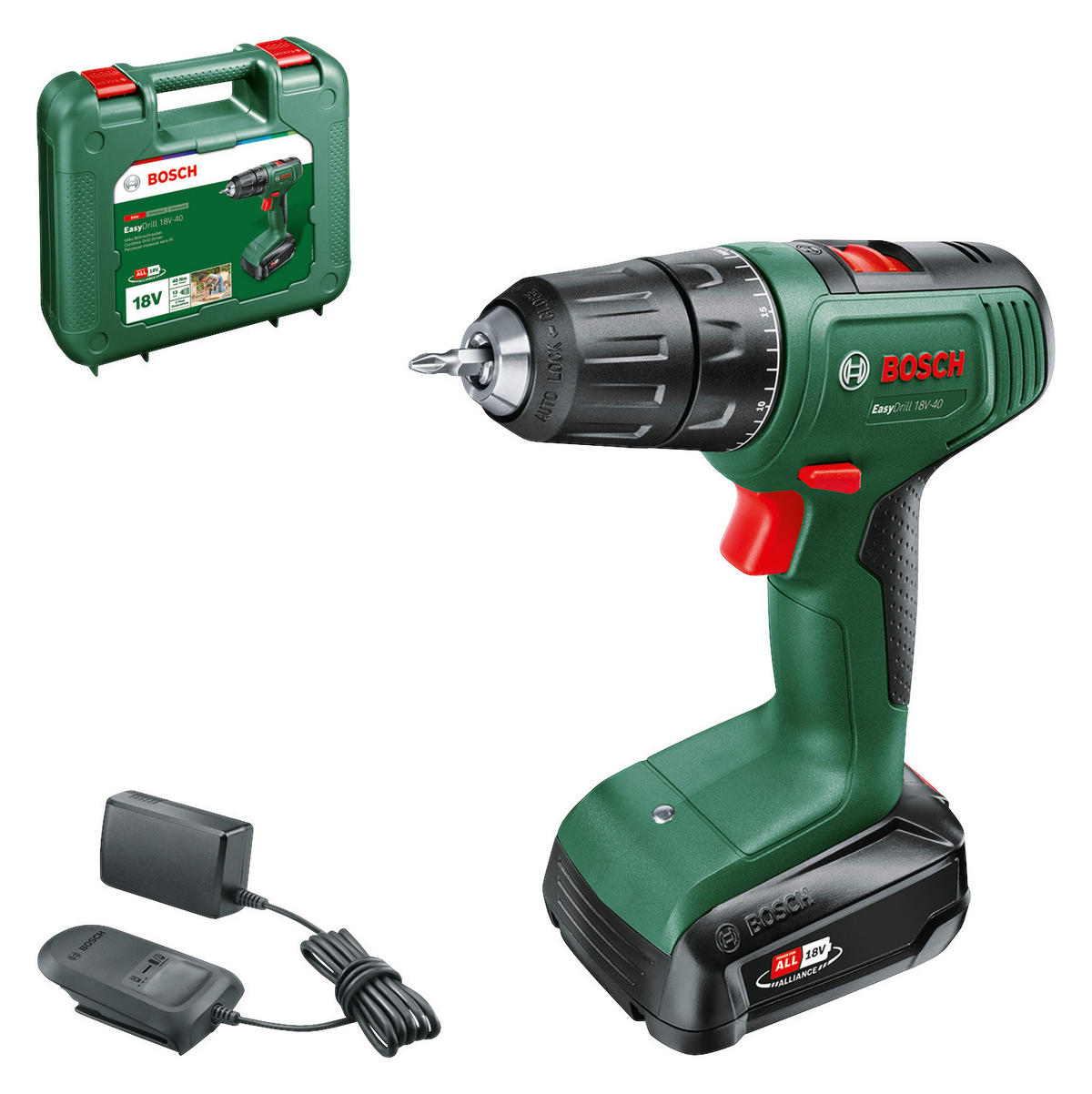 Bosch Akku-Bohrschrauber AR-2380 ca. 18 V EasyDrill 18V-40 (1x 2,0Ah) - BOSCH