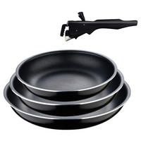 BERGNER Pfannenset Click & cook schwarz Aluminium Click & cook - schwarz - BERGNER