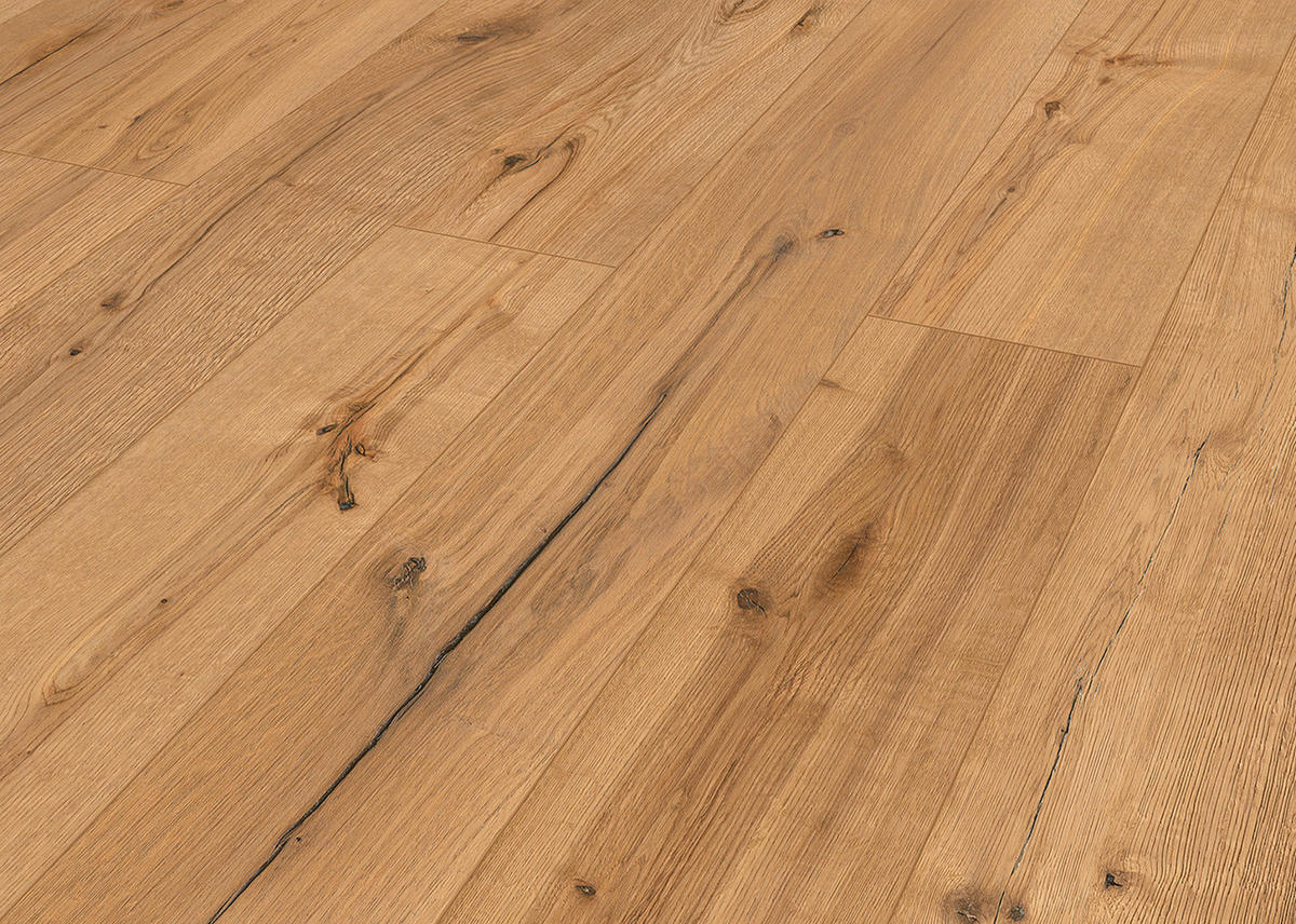 Click-Vinylboden Risseiche ca. 2,618 m² im Paket  B/L: ca. 24,6x129 cm pro Paket Risseiche ca. 2,618 m² im Paket - braun (24,60/129,00cm)