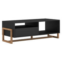 Couchtisch Oslo schwarz Eiche Nachbildung B/H/T: ca. 119,2x41,3x50 cm Oslo - Eiche/schwarz (119,20/41,30/50,00cm) - WIPMEB