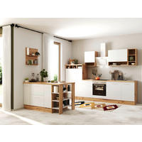Respekta Winkelküche Hilde weiß matt B/H/T: ca. 310x205x60 cm Hilde - Eiche/weiß (310,00/205,00/60,00cm) - Respekta