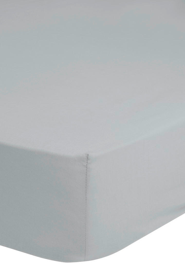 Baumwoll Spannbetttuch Spannbetttuch-Baumwolle 90x220cm - grau (90,00/220,00cm) - Good Morning