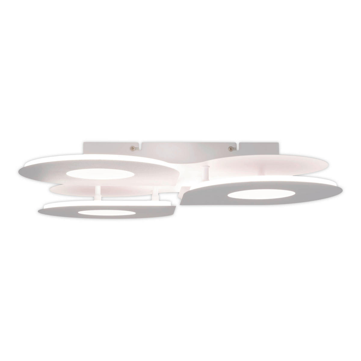 Näve Leuchten LED-Deckenleuchte weiß Metall Kunststoff B/H/T: ca. 50x8x50 cm SMILLA - weiß (50,00/8,00/50,00cm) - Näve Leuchten