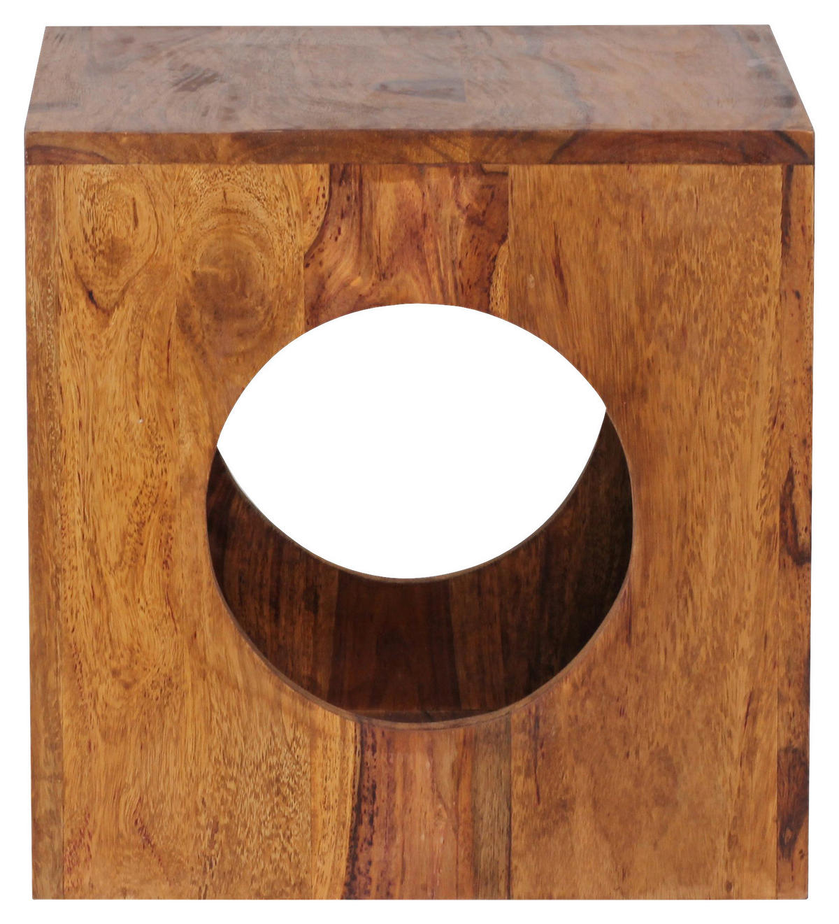 Beistelltisch rosenholz Holz B/H/T: ca. 35x35x35 cm Beistelltisch MUMBAI - rosenholz (35,00/35,00/35,00cm) - Wohnling