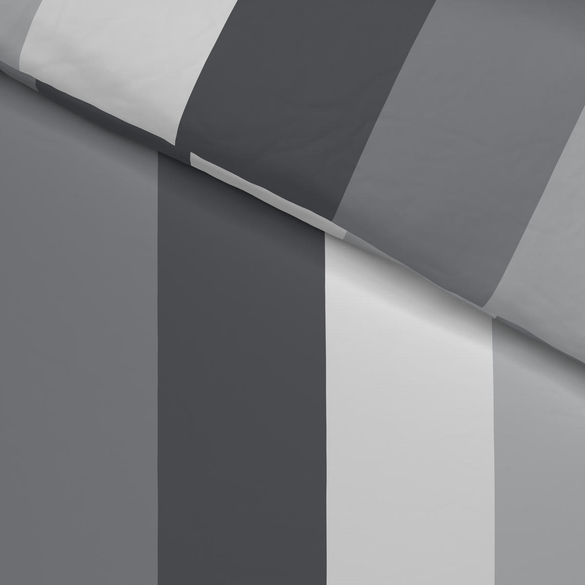Microfaser Bettwäsche Bettwäsche_Microfaser Streifen grau - grau (135,00/200,00cm)