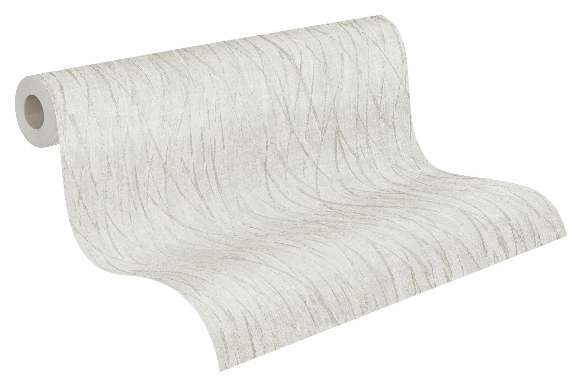 A.S.Creation Vliestapete silber weiß grau B/H/D: ca. 53x1005x8,8 cm Vliestapete - weiß/silber (8,80/1005,00cm) - A.S.Creation