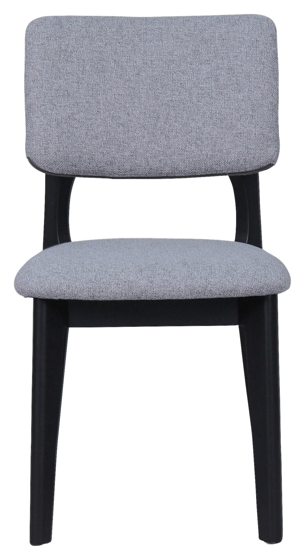 Stuhl ELSA schwarz grau Webstoff B/H/T: ca. 48x87x54 cm ELSA - schwarz/grau (48,00/87,00/54,00cm) - byLIVING