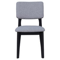 Stuhl ELSA schwarz grau Webstoff B/H/T: ca. 48x87x54 cm ELSA - schwarz/grau (48,00/87,00/54,00cm) - byLIVING