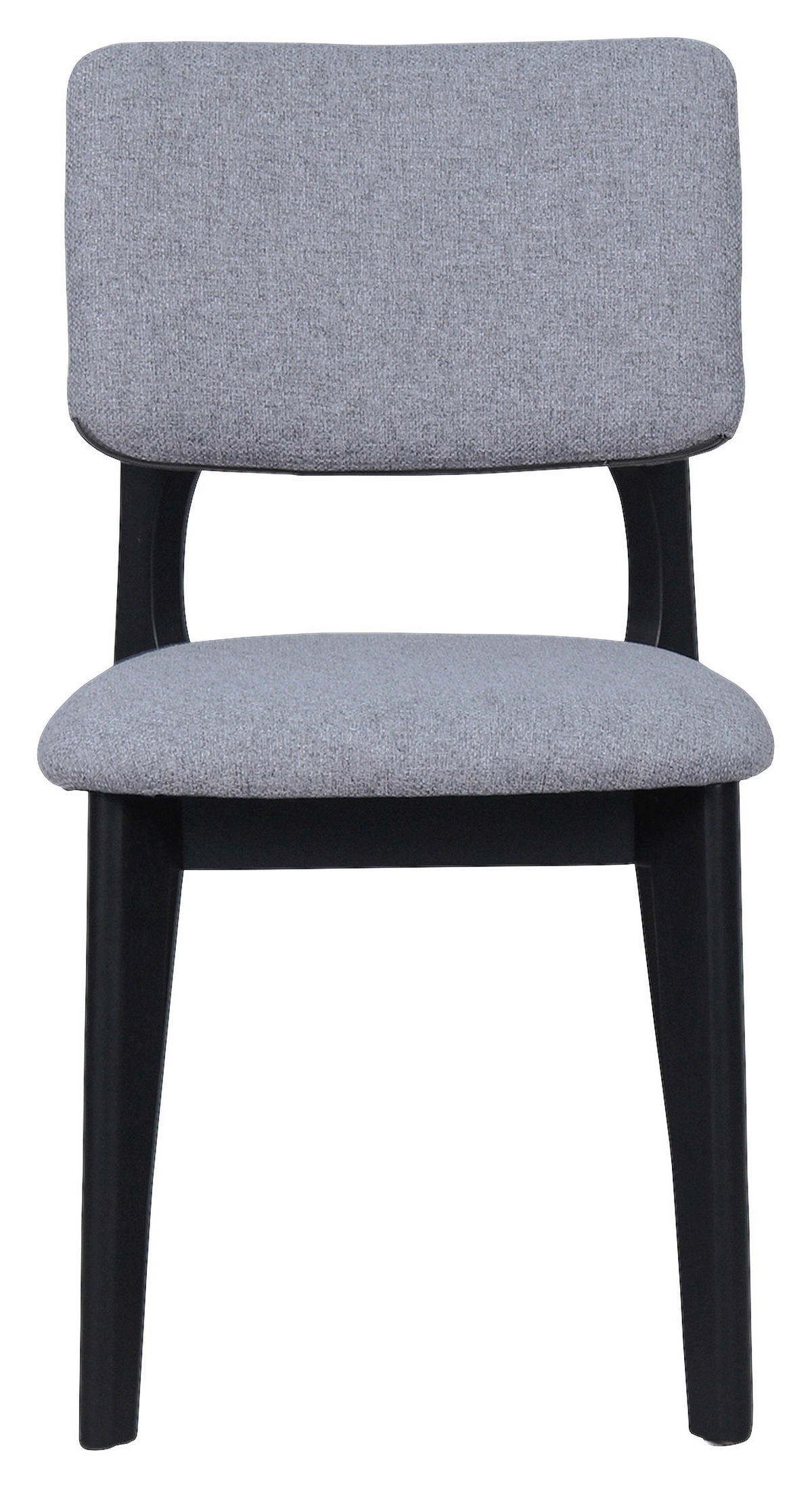 Stuhl ELSA schwarz grau Webstoff B/H/T: ca. 48x87x54 cm ELSA - schwarz/grau (48,00/87,00/54,00cm) - byLIVING