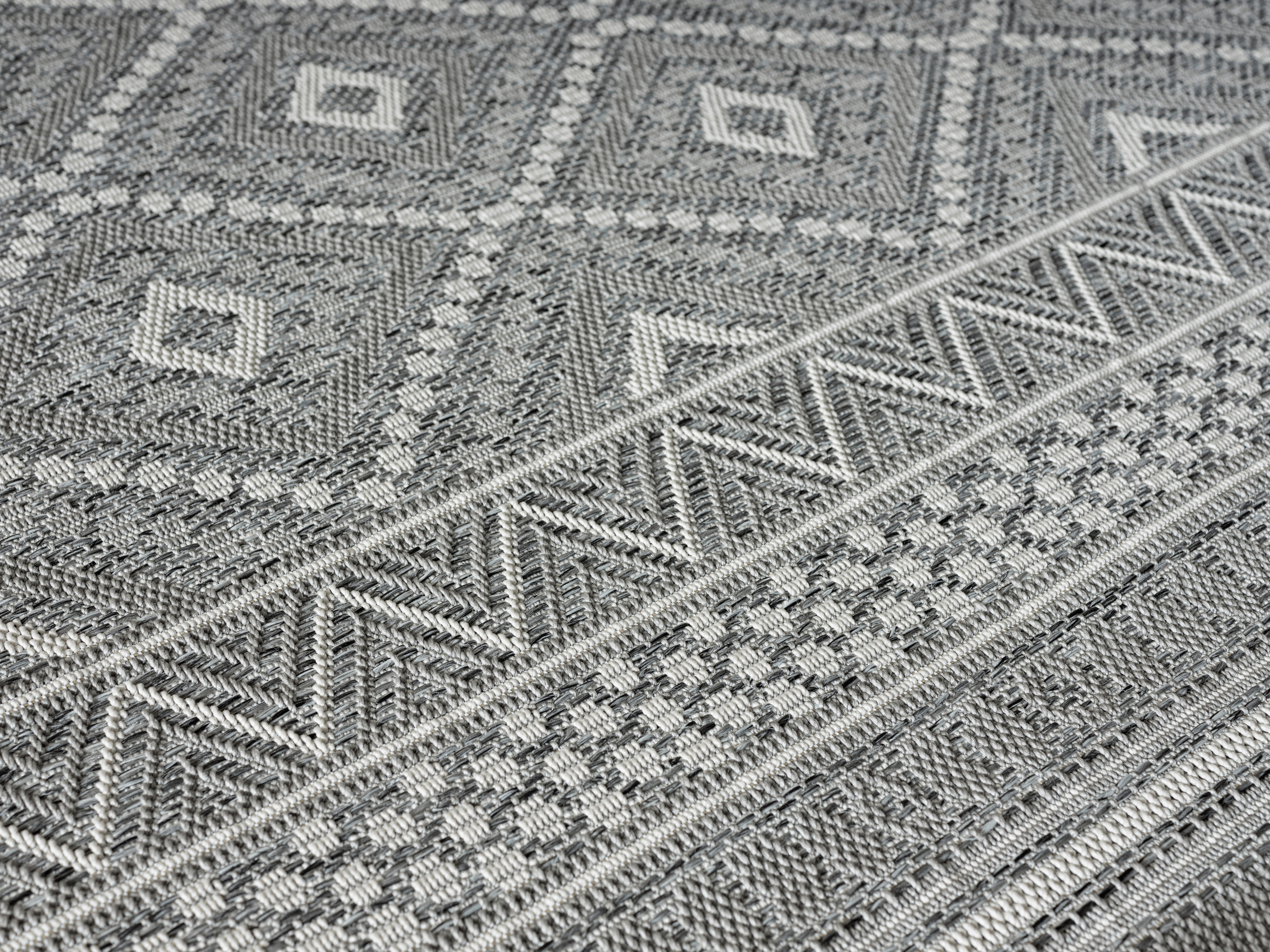 Merinos Teppich Ottowa grau B/L: ca. 160x160 cm Ottowa - grau (160,00/160,00cm) - Merinos