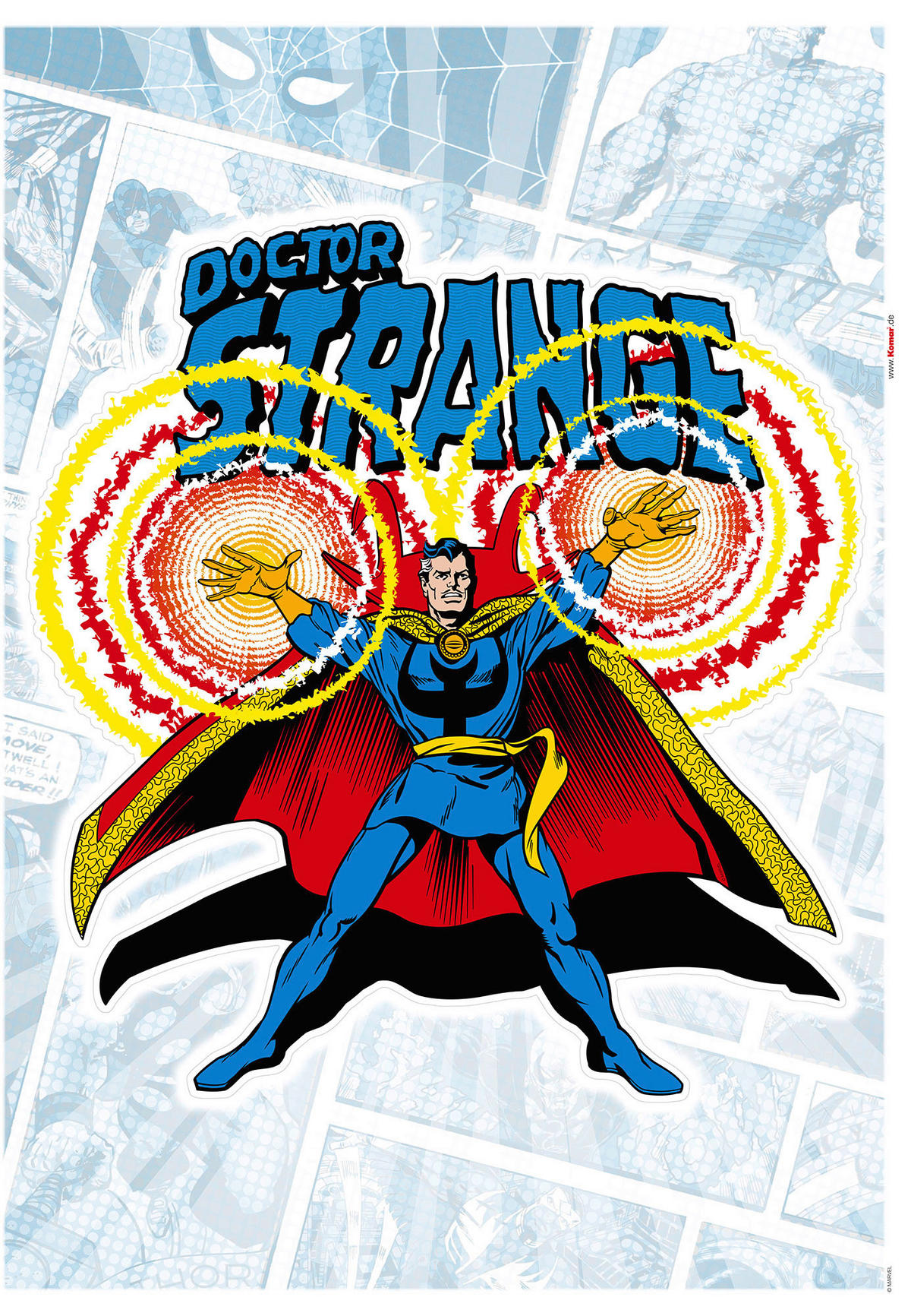 Komar Wandtattoo Doctor Strange Comic Classic  Doctor Strange Comic Classic B/L: ca. 50x70 cm Doctor Strange Comic Classic - (50,00/70,00cm) - Komar