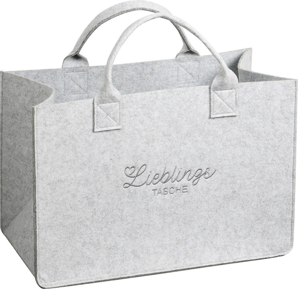 Kesper Tasche Filz grau Polyester B/H/L: ca. 25x34x50 cm Tasche_Filz - grau (50,00/25,00/34,00cm) - Kesper