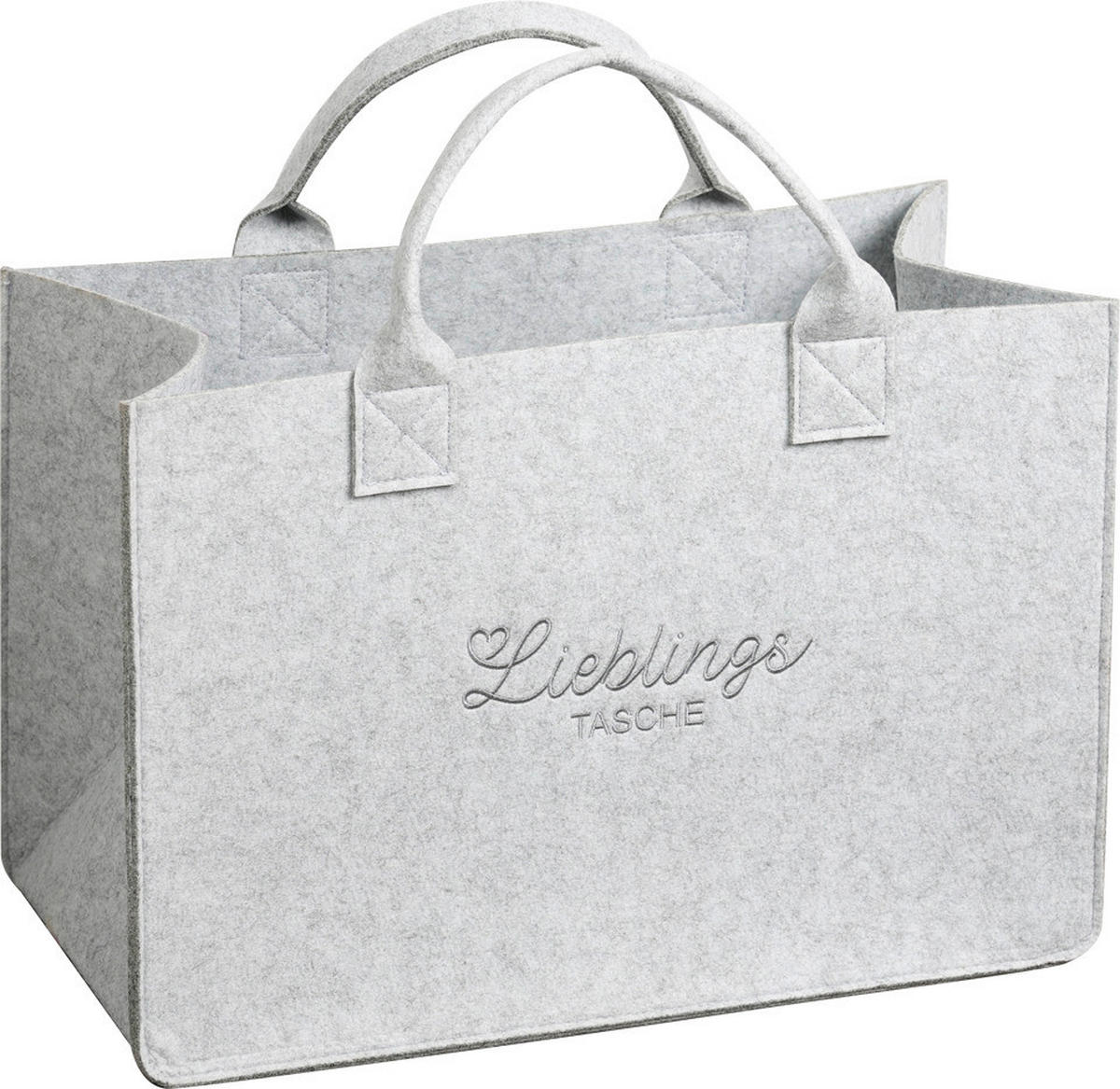 Kesper Tasche Filz grau Polyester B/H/L: ca. 25x34x50 cm Tasche_Filz - grau (50,00/25,00/34,00cm) - Kesper