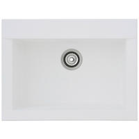 Respekta Einbauspüle Ohio 66 x 50 W weiß Mineralite B/H/T: ca. 66x21x50 cm Ohio 66 x 50 W - weiß (66,00/21,00/50,00cm) - Respekta