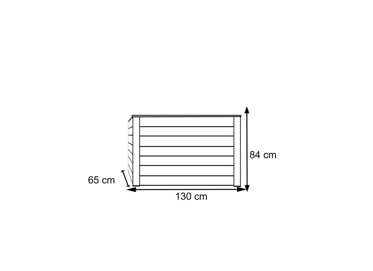 Westmann Hochbeet Lärche 130 natur Lärche B/H/L: ca. 65x84x130 cm Lärche 130 - natur (130,00/65,00/84,00cm) - Westmann
