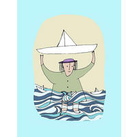 Komar Poster Paper Ship Paper Ship - (30,00/40,00cm) - Komar