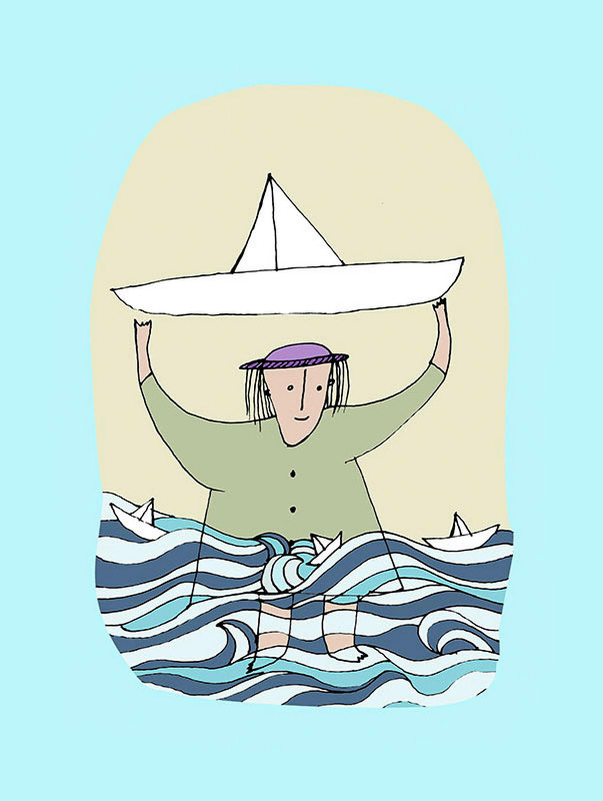 Komar Poster Paper Ship Paper Ship - (30,00/40,00cm) - Komar