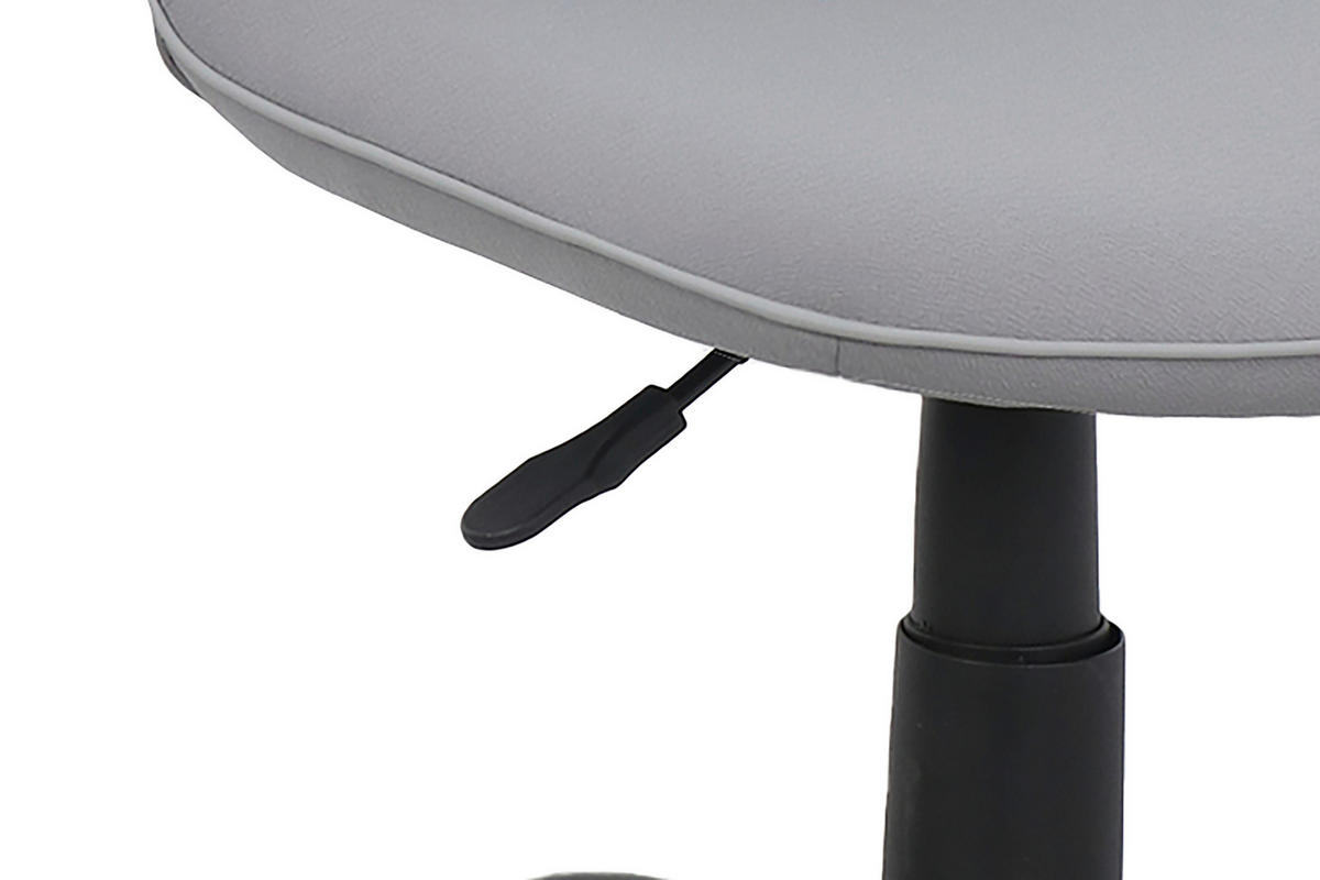 Drehstuhl TROLLY schwarz grau Metall Stoff TROLLY - schwarz/grau (42,00/95,00/54,00cm) - byLIVING