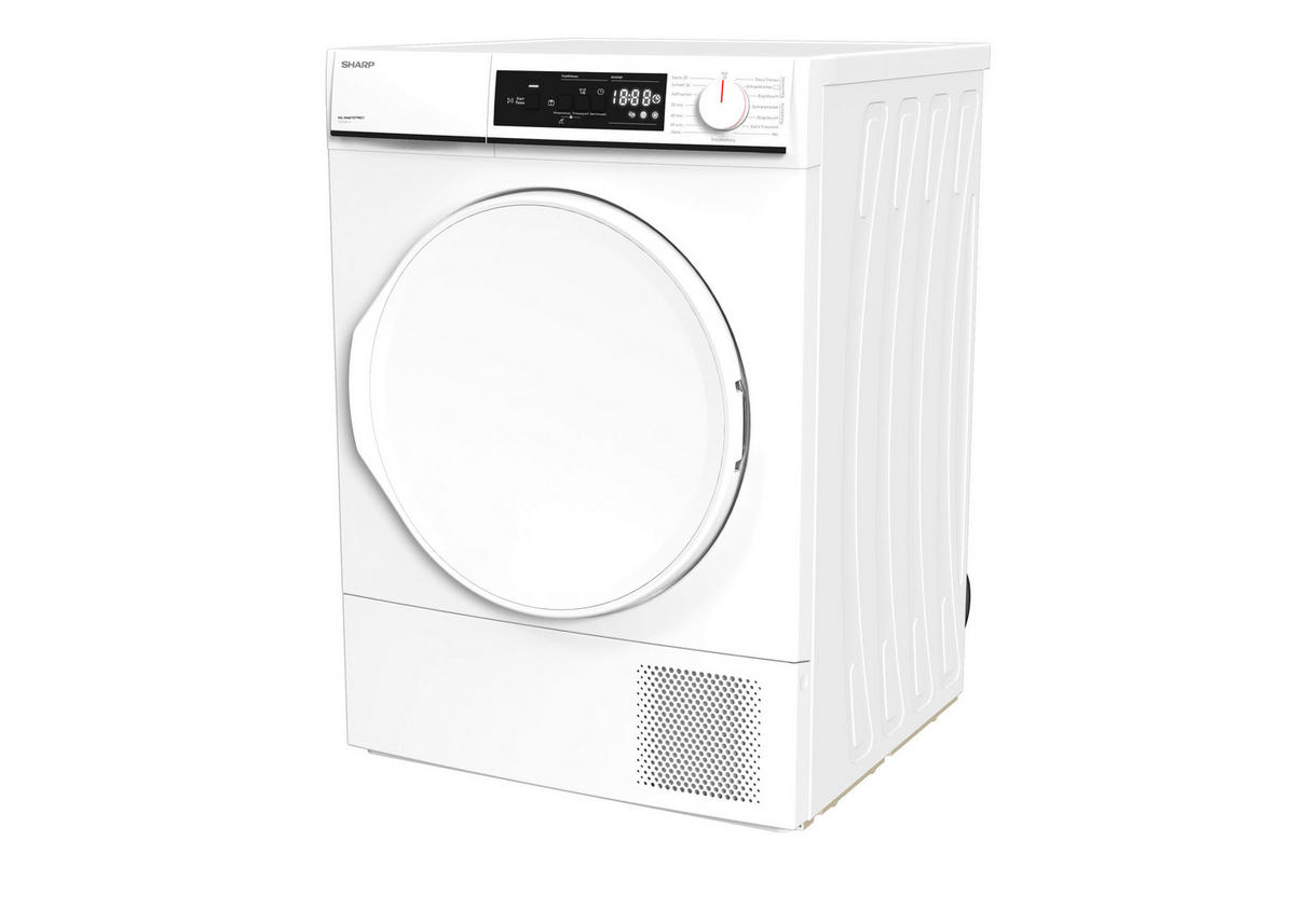 Sharp Wärmepumpentrockner KD-NHA7S7PW21-DE Wärmepumpentrockner KD-NHA7S7PW21DE - weiß (59,60/84,50/52,50cm) - Sharp