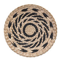 Zeller Deko-Teller natur Papier D: ca. 30 cm Dekoteller - natur/schwarz (30,00cm) - Zeller