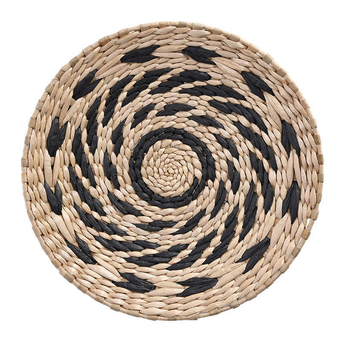 Zeller Deko-Teller natur Papier D: ca. 30 cm Dekoteller - natur/schwarz (30,00cm) - Zeller