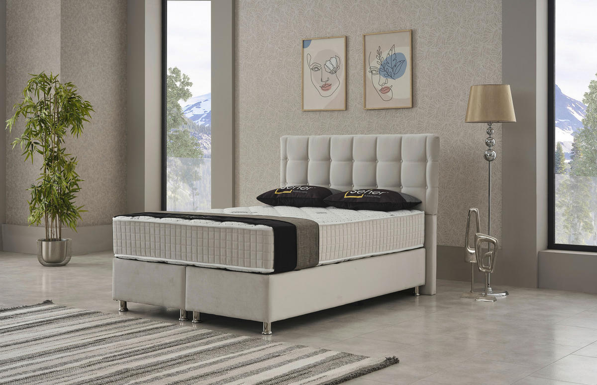 Polsterbett Etna creme Etna - creme (158,00/128,00/214,00cm)
