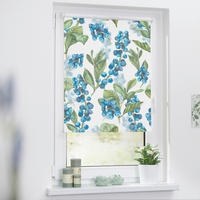 Verdunkelungsrollo Heidelbeere blau B/L: ca. 120x150 cm Heidelbeere - blau/grün (120,00/150,00cm) - LICHTBLICK