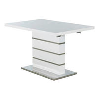Esstisch  weiß Lack Hochglanz B/H/T: ca. 120x76x80 cm Antonia_Esstisch 2 - weiß (120,00/76,00/80,00cm)