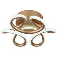 GLOBO Deckenleuchte champagner Metall Aluminium H/D: ca. 10x26 cm 1 Brennstellen MELISAND - champagner (26,00/10,00cm) - GLOBO