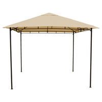 Grasekamp Pavillon Rimini Flex beige Stahl B/H/L: ca. 300x263x300 cm Rimini Flex - beige (300,00/300,00/263,00cm) - Grasekamp