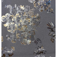 Milano Abwaschbarer Tischbelag Satomi Blume silber B: ca. 140 cm Satomi Blume - gold/silber (140,00cm) - Milano