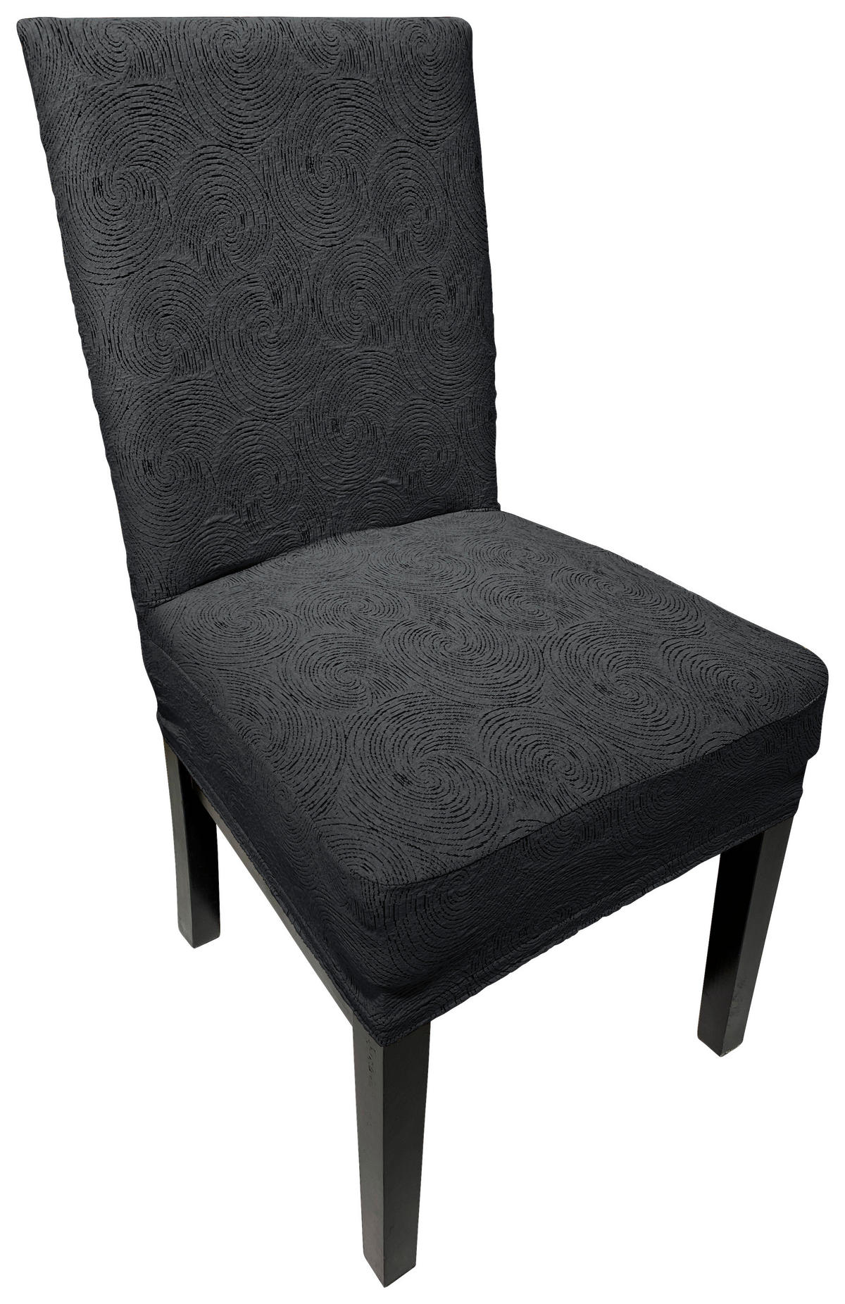 Stuhlhusse Stuhlhusse_Jacquard_Wirbel 40x45x65 - anthrazit (45,00/40,00/65,00cm)