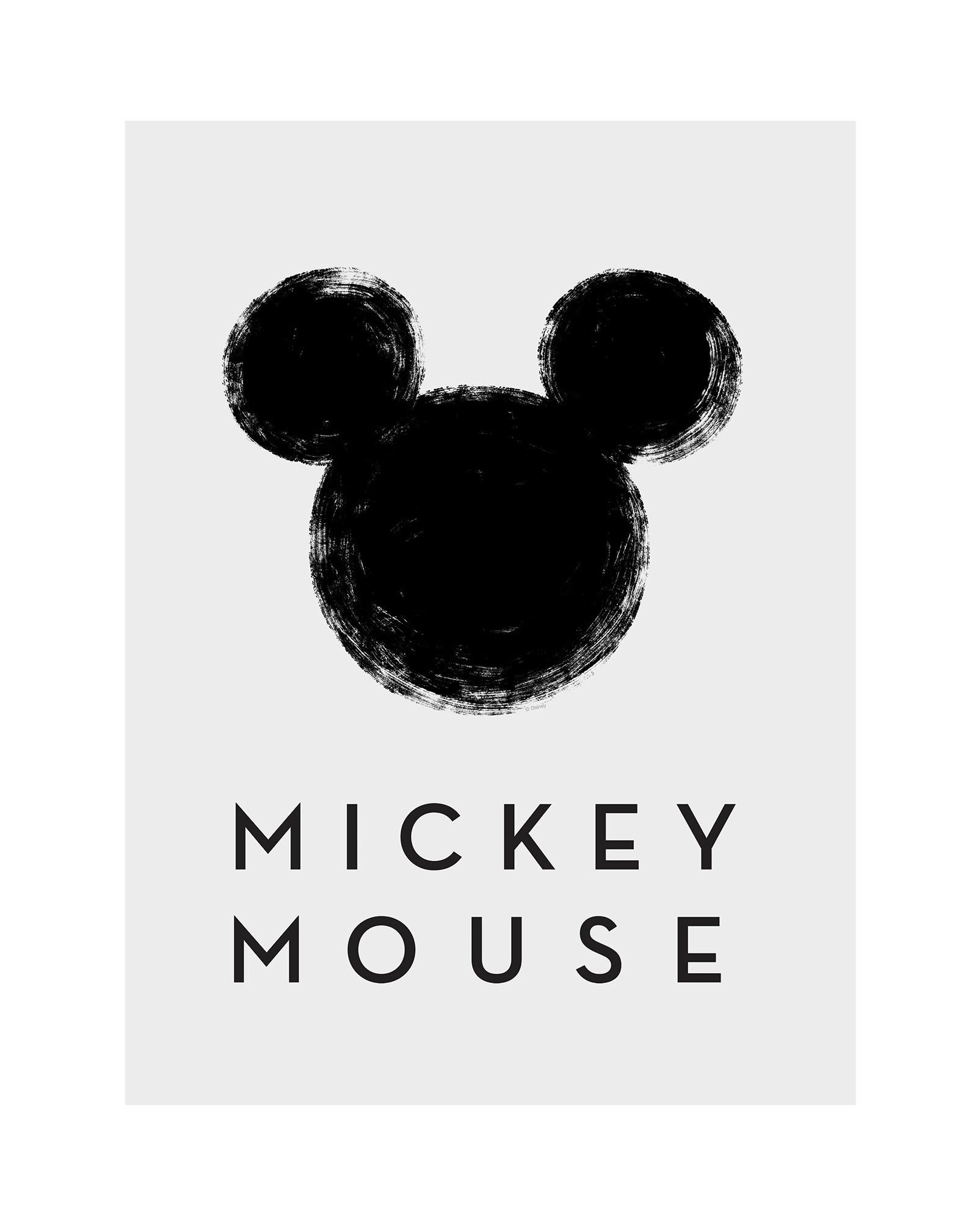 Komar Poster Mickey Mouse Silhouette Disney B/L: ca. 40x50 cm günstig online kaufen