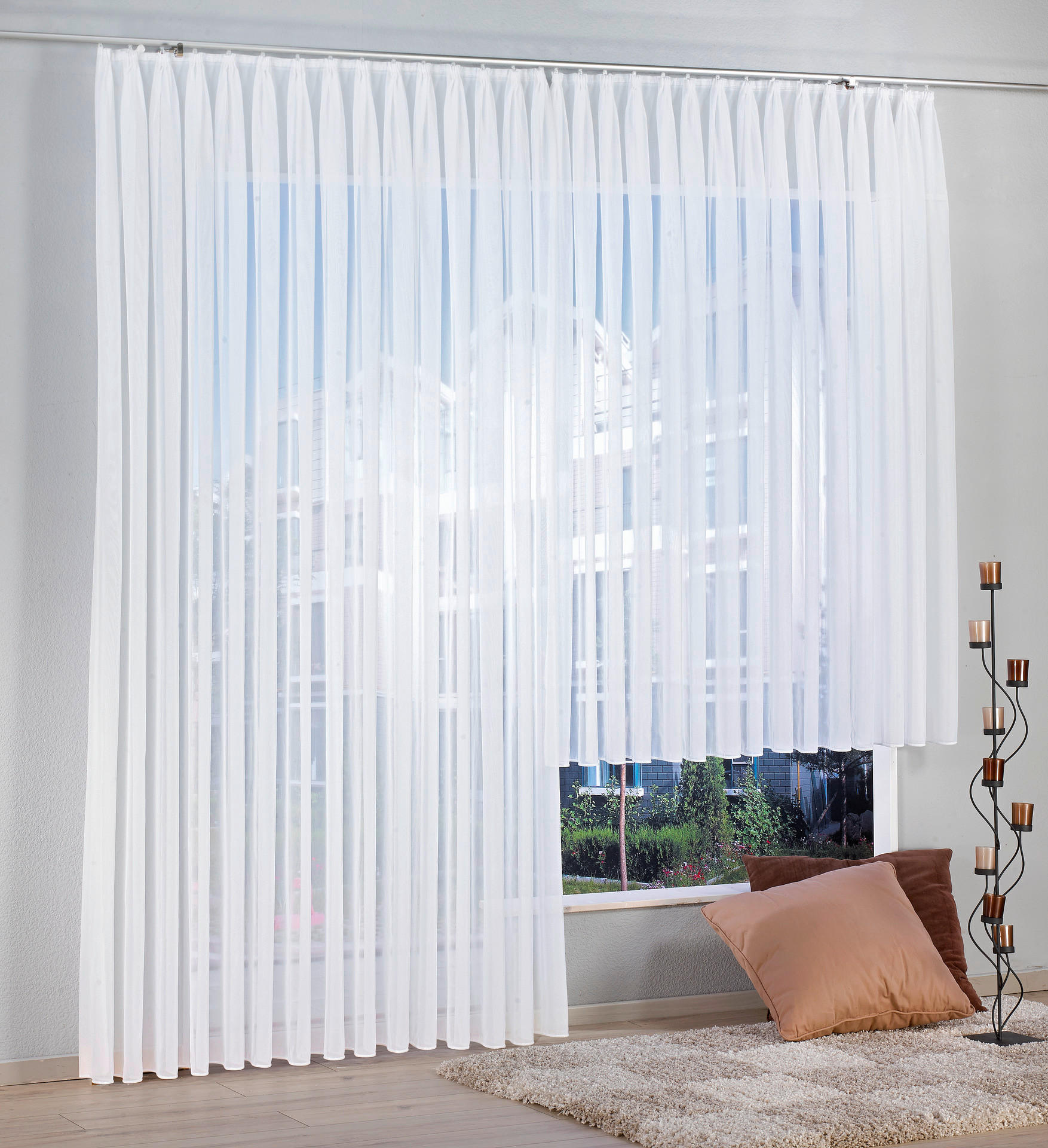 POCOline Fertigstore Yana weiß B/L: ca. 300x245 cm Yana - weiß (300,00/245,00cm) - POCOline