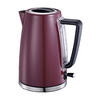 MICHELINO Wasserkocher 74083 bordeaux Edelstahl Glas ca. 1,7 l Wasserkocher - bordeaux (1,70l) - MICHELINO