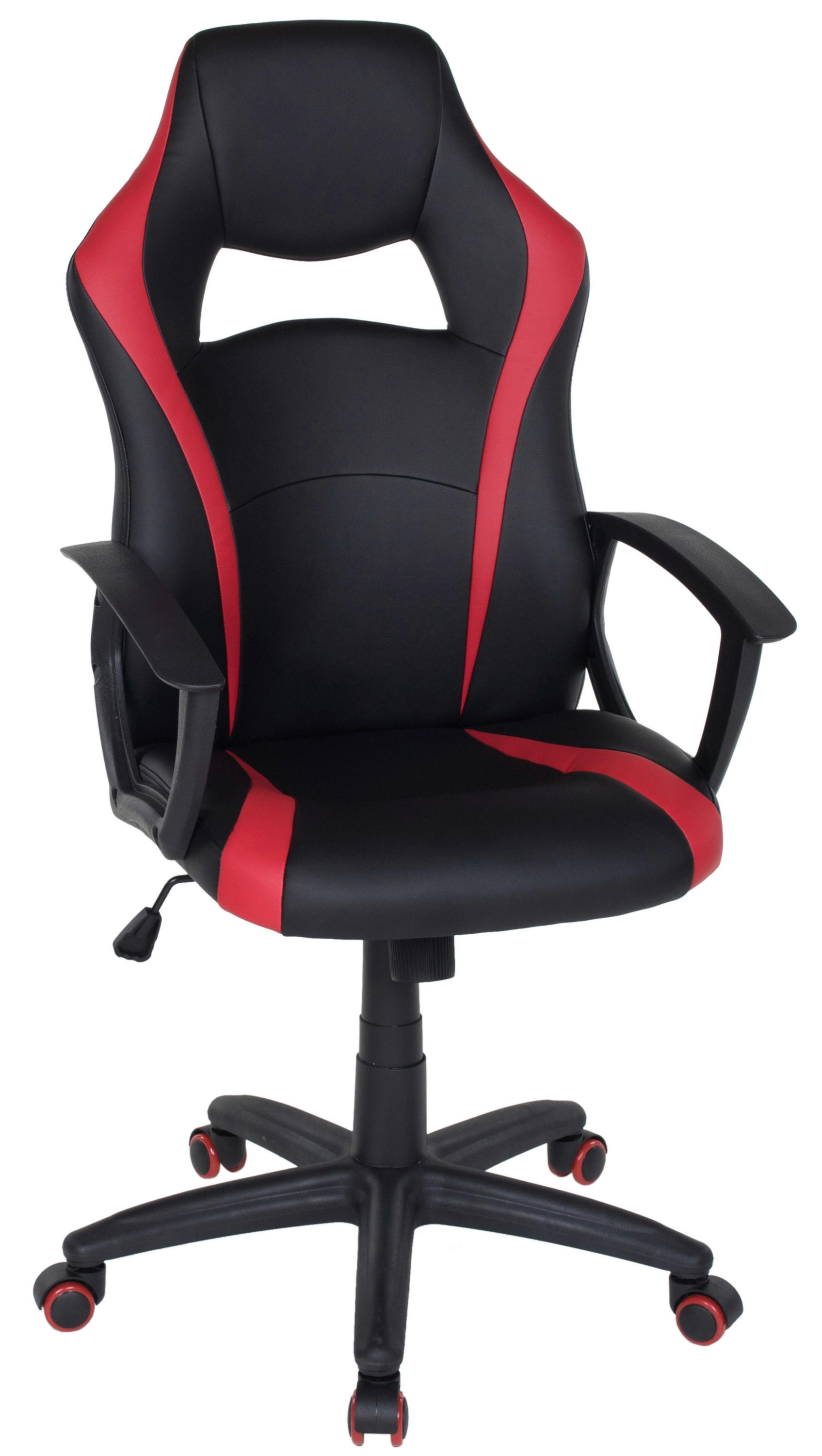 Chefsessel Adeon schwarz rot Kunstleder Adeon - rot/schwarz