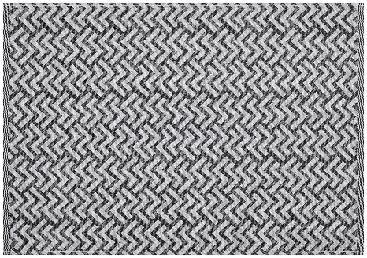 Geschirrtuch Geschirrtuch 50x70cm ZickZack - anthrazit (50,00/70,00cm)