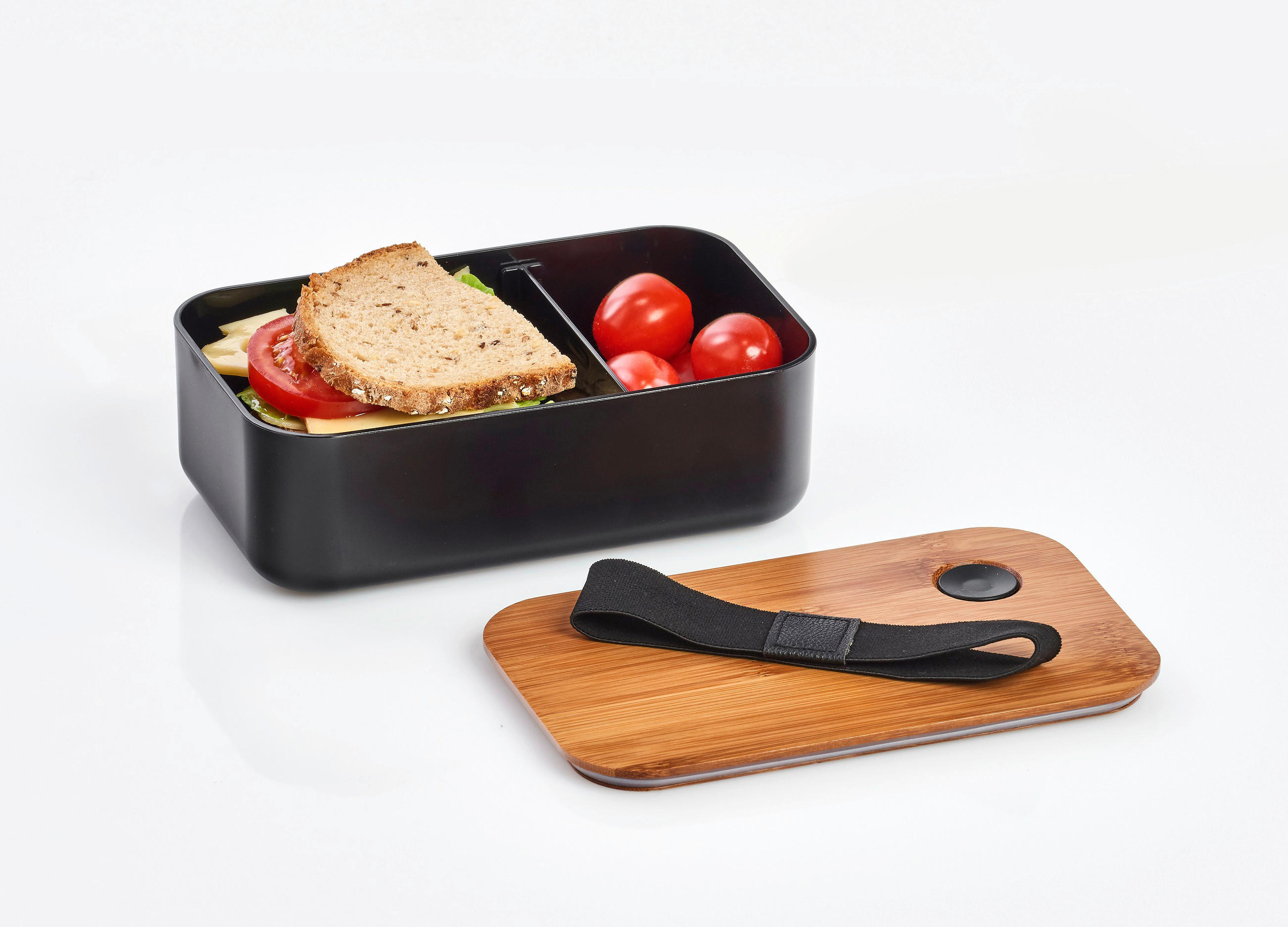 Zeller Lunch-Box schwarz Lunch-Box - schwarz (19,00/12,00/7,00cm) - Zeller