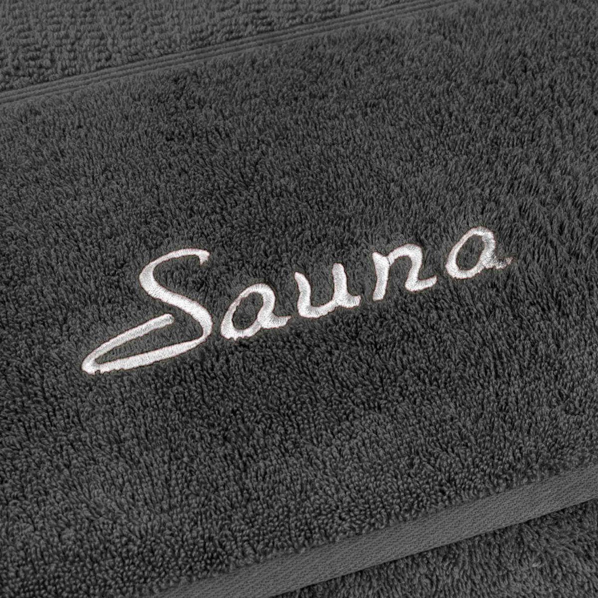 Saunatuch Pearl Graphit Baumwolle B/L: ca. 80x200 cm ▷ online bei POCO  kaufen