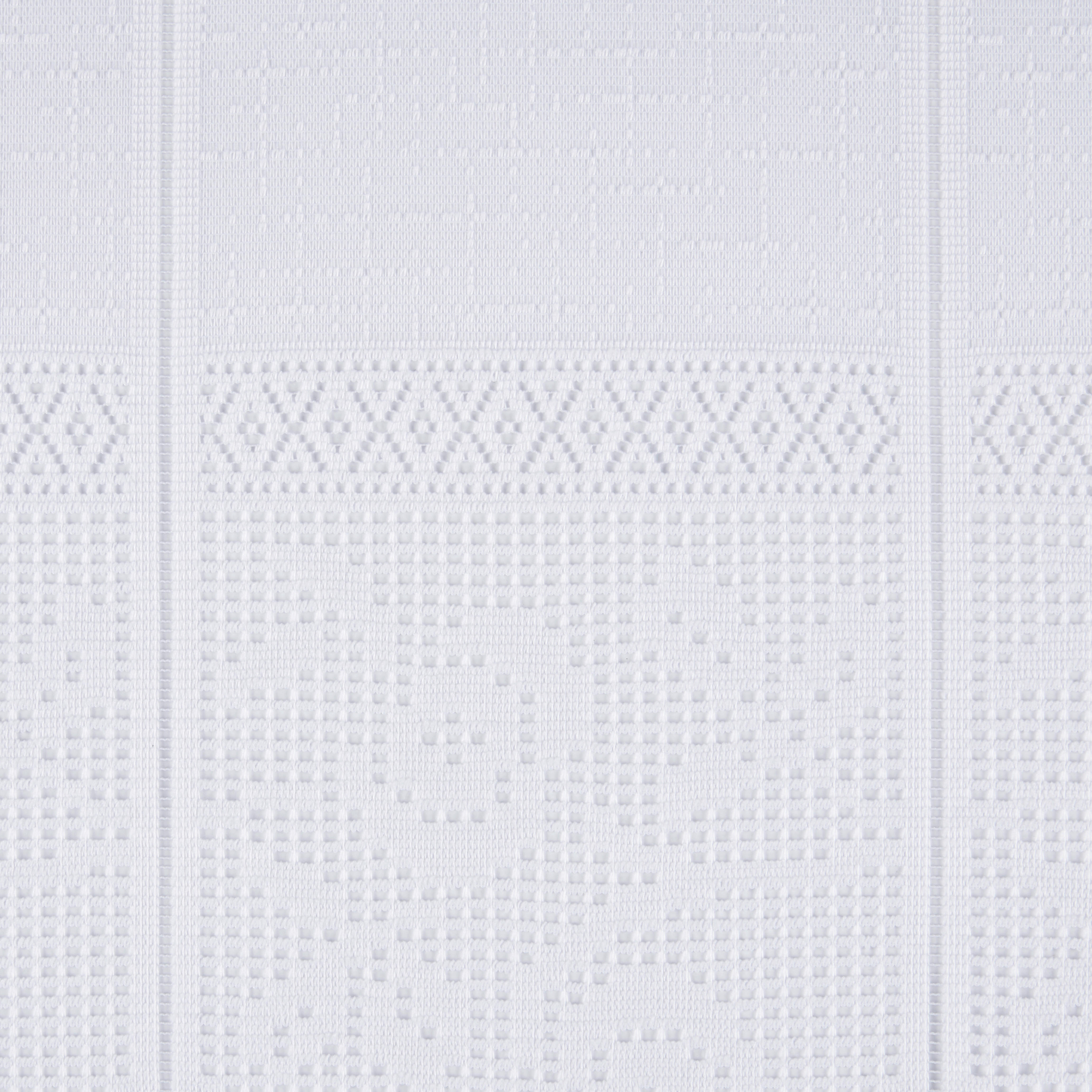 Scheibengardinen-Meterware weiß H: ca. 60 cm Scheibengardine - weiß (60,00cm)