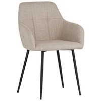 Armlehnstuhl Maria beige Microfaser Webstoff B/H/T: ca. 55x84x61 cm Maria - beige (55,00/84,00/61,00cm) - Hela